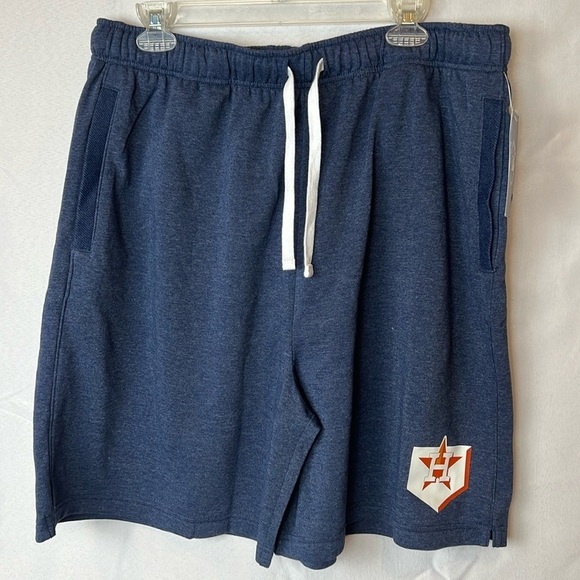 Majestic MLB Astros French Terry Shorts with Drawstring Blue NWT Size XXL - Picture 1 of 12